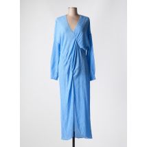 SECOND FEMALE - Robe longue bleu en polyester - Femme - Taille 36 - Modz