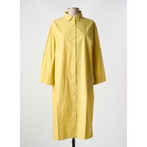 PENN & INK N.Y - Robe mi-longue jaune en coton - Femme - Taille 40 - Modz