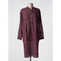 MOIS MONT - Tunique manches longues rouge en coton - Femme - Taille 38 - Modz