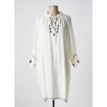 MARLO - Robe mi-longue beige en coton - Femme - Taille 38 - Modz