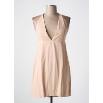 KARMA KOMA - Robe courte beige en lin - Femme - Taille 34 - Modz