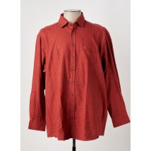JUPITER - Chemise manches longues orange en coton - Homme - Taille XXL - Modz