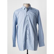 JUPITER - Chemise manches longues bleu en coton - Homme - Taille XXL - Modz