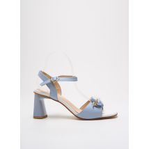 MLV - Sandales/Nu pieds bleu en cuir - Femme - Taille 38 - Modz