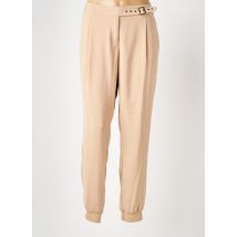 ELORA - Pantalon droit beige en polyester - Femme - Taille 40 - Modz