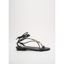 WITH MY SANDS - Sandales/Nu pieds noir en cuir - Femme - Taille 38 - Modz
