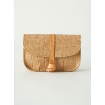 ESTELLON - Porte-monnaie beige en cuir - Femme - Taille TU - Modz