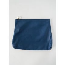 ZUBI - Pochette bleu en cuir - Femme - Taille TU - Modz