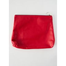 ZUBI - Pochette rouge en cuir - Femme - Taille TU - Modz