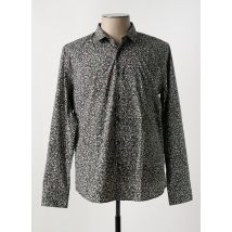 CIBLE ROUGE - Chemise manches longues noir en coton - Homme - Taille XXL - Modz