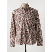 CIBLE ROUGE - Chemise manches longues orange en coton - Homme - Taille XXL - Modz