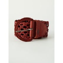 LEE COOPER - Ceinture rouge en cuir - Femme - Taille 40 - Modz