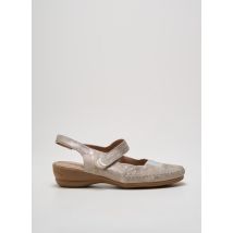 GEO-REINO - Sandales/Nu pieds argent en cuir - Femme - Taille 37 - Modz