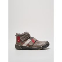 BELLAMY - Baskets gris en cuir - Garçon - Taille 33 - Modz