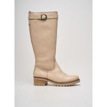 DORKING - Bottes beige en cuir - Femme - Taille 40 - Modz
