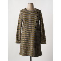 SISTTER - Robe mi-longue jaune en polyester - Femme - Taille 44 - Modz