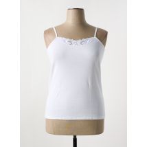 ACHEL - Top/Caraco blanc en coton - Femme - Taille 54 - Modz
