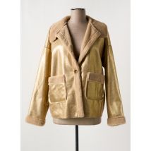 MADE IN ITALY - Veste simili cuir or en polyester - Femme - Taille 40 - Modz