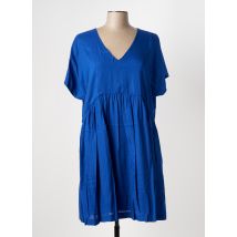 INDIES - Robe mi-longue bleu en viscose - Femme - Taille 36 - Modz