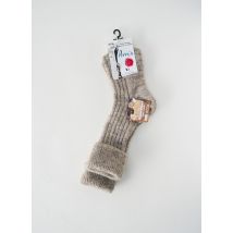 PERRIN - Chaussettes beige en laine - Femme - Taille 35 - Modz