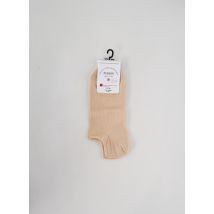 PERRIN - Chaussettes beige en coton - Femme - Taille 37 - Modz