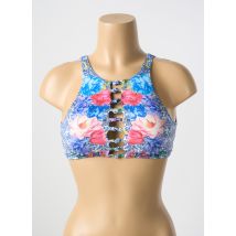 MILONGA - Haut de maillot de bain bleu en polyester - Femme - Taille 40 - Modz