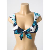 MALAI - Haut de maillot de bain bleu en polyamide - Femme - Taille 38 - Modz