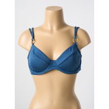 MIRADONNA - Haut de maillot de bain bleu en polyamide - Femme - Taille 42 - Modz