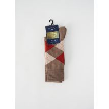 PERRIN - Chaussettes marron en coton - Unisexe - Taille 35 - Modz