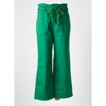 PETITE MENDIGOTE - Pantalon 7/8 vert en coton - Femme - Taille 34 - Modz