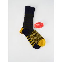 BERTHE AUX GRANDS PIEDS - Chaussettes jaune en laine - Homme - Taille 43 - Modz