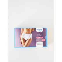 SLOGGI - Shorty blanc en coton - Femme - Taille 42 - Modz