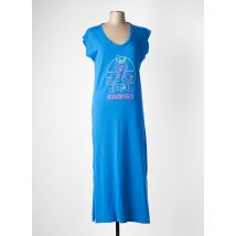 NINE TEES - Robe longue bleu en coton - Femme - Taille 36 - Modz