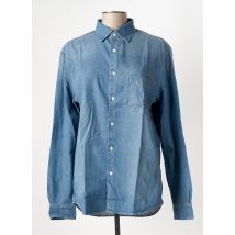 IKKS - Chemisier bleu en coton - Femme - Taille 38 - Modz