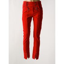 ELISA CAVALETTI - Pantalon slim rouge en coton - Femme - Taille W27 - Modz