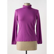 LE BOURGET - Pull col roulé violet en polyamide - Femme - Taille 40 - Modz