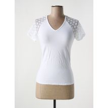 LE BOURGET - T-shirt blanc en coton - Femme - Taille 36 - Modz