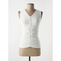 LE BOURGET - Top blanc en polyester - Femme - Taille 34 - Modz