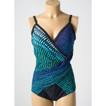 MIRADONNA - Maillot de bain 1 pièce bleu en polyamide - Femme - Taille 44 - Modz