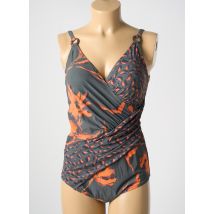 MIRADONNA - Maillot de bain 1 pièce gris en polyamide - Femme - Taille 44 - Modz