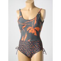 MIRADONNA - Maillot de bain 1 pièce gris en polyamide - Femme - Taille 42 - Modz