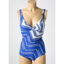MIRADONNA - Maillot de bain 1 pièce bleu en polyamide - Femme - Taille 40 - Modz