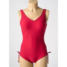MIRADONNA - Maillot de bain 1 pièce rouge en polyamide - Femme - Taille 40 - Modz