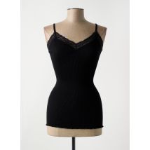 VITTORIA B - Top noir en laine - Femme - Taille 42 - Modz