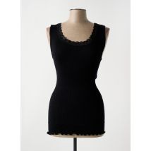 VITTORIA B - Top noir en laine - Femme - Taille 42 - Modz