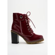 KS - Bottines/Boots rouge en autre matiere - Femme - Taille 41 - Modz