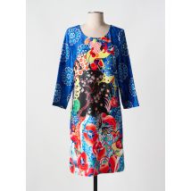 FOR HER PARIS - Robe mi-longue bleu en viscose - Femme - Taille 38 - Modz