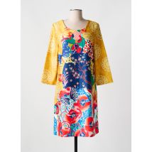 FOR HER PARIS - Robe mi-longue jaune en viscose - Femme - Taille 40 - Modz