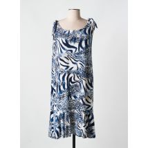 WEEK END A PARIS - Robe mi-longue bleu en polyester - Femme - Taille 40 - Modz