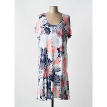 WEEK END A PARIS - Robe mi-longue bleu en polyester - Femme - Taille 42 - Modz